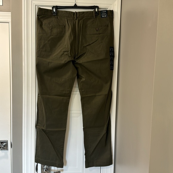 Men’s Olive Green Slacks/Pants J Crew Flex W 38 L 32 NWT - Picture 3 of 4